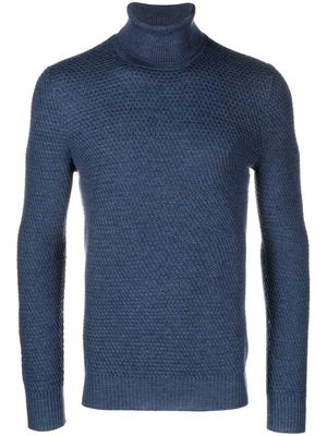 Tagliatore Doyle knitted roll-neck jumper - Blue