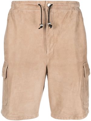 Tagliatore drawstring-fastening waist shorts - Brown