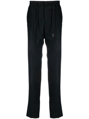 Tagliatore drawstring tailored trousers - Black