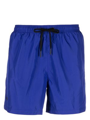 Tagliatore elasticated drawstring-waistband swim shorts - Blue
