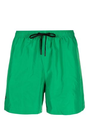 Tagliatore elasticated drawstring-waistband swim shorts - Green
