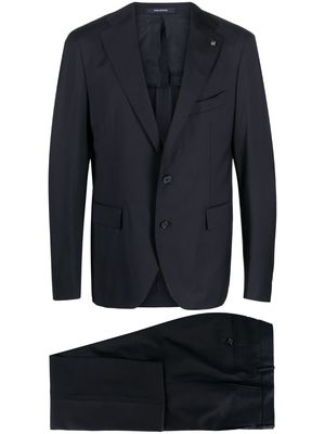Tagliatore enamel-detail single-breasted suit - Blue