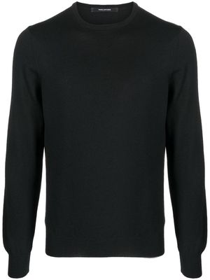 Tagliatore fine-knit wool jumper - Black