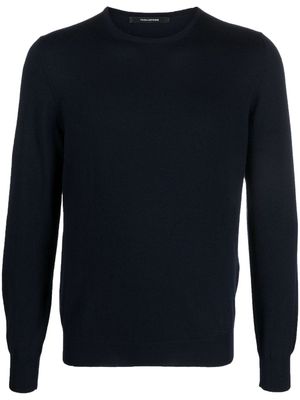 Tagliatore fine-knit wool jumper - Blue
