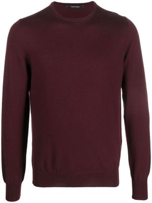Tagliatore fine-knit wool jumper - Red