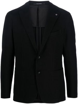 Tagliatore fitted single-breasted button blazer - Black