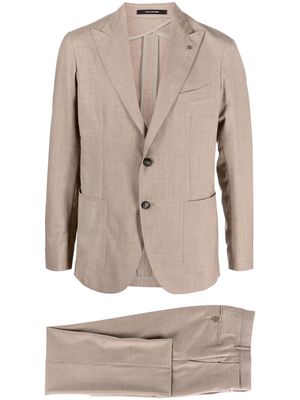 Tagliatore fitted single-breasted two-piece suit - Neutrals