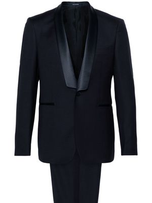 Tagliatore houndstooth-jacquard single-breasted suit - Blue