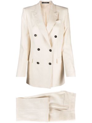 Tagliatore Jasmined double-breasted suit - Neutrals