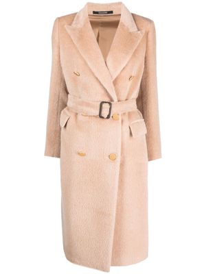 Tagliatore Jole brushed double-breasted coat - Brown