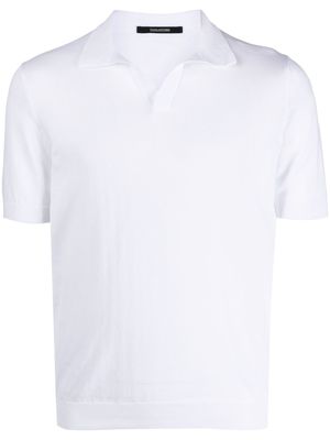 Tagliatore Keith cotton polo shirt - White