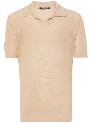 Tagliatore knitted polo shirt - Neutrals
