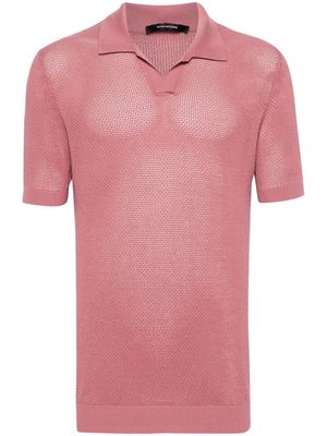 Tagliatore knitted polo shirt - Pink