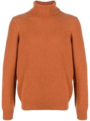 Tagliatore Lark roll-neck knitted jumper - Brown