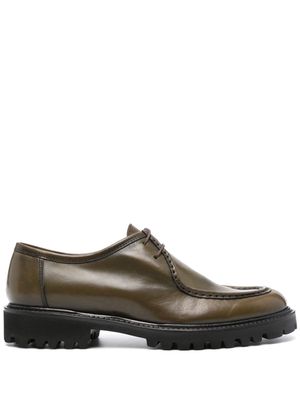 Tagliatore leather derby shoes - Green