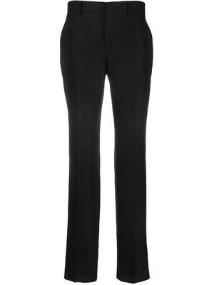 Tagliatore linen flared trousers - Black