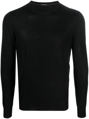 Tagliatore long-sleeve wool jumper - Black