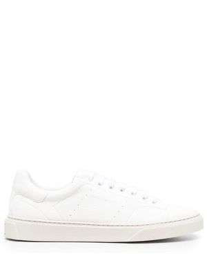 Tagliatore low-top leather sneakers - White