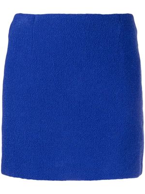 Tagliatore May fleece miniskirt - Blue