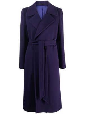 Tagliatore Molly belted coat - Purple