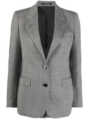 Tagliatore notched-lapel single-breasted blazer - Grey