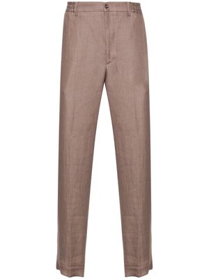 Tagliatore P-Garcon tapered trousers - Brown