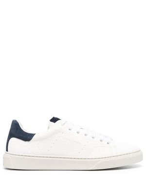 Tagliatore panelled low-top sneakers - White