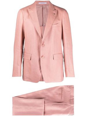 Tagliatore peak-lapels single-breasted suit - Pink