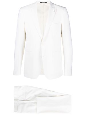 Tagliatore peak-lapels two-piece single-breasted suit - White