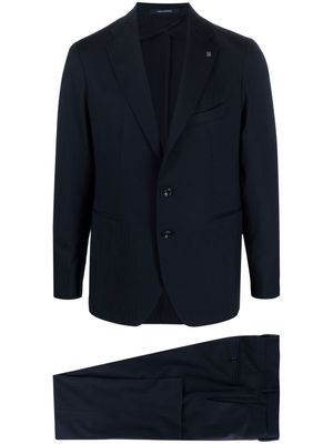 Tagliatore pinstripe-print single-breasted suit - Blue