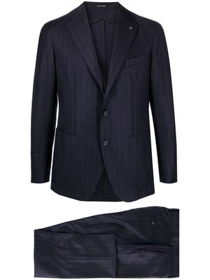 Tagliatore pinstripe virgin wool suit - Blue