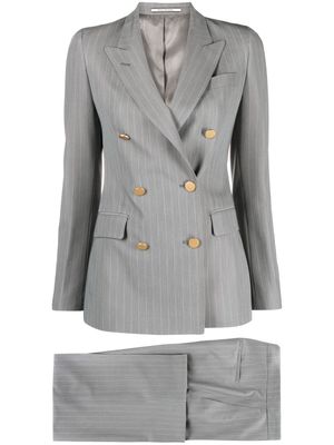 Tagliatore pinstriped double-breasted suit - Grey