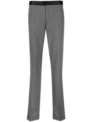 Tagliatore pinstriped tailored trousers - Grey