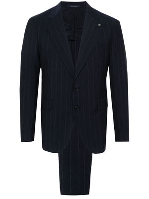Tagliatore pinstripes single-breasted suit - Blue