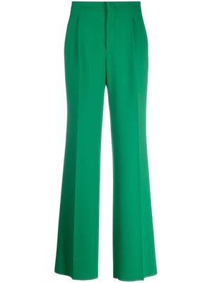 Tagliatore pleated-front tailored trousers - Green