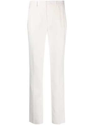Tagliatore pressed-crease straight leg trousers - White