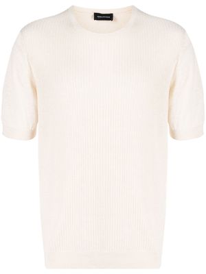Tagliatore ribbed-knit T-shirt - Neutrals