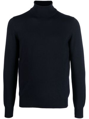 Tagliatore roll-neck knitted jumper - Blue
