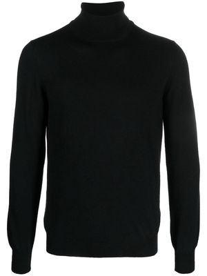 Tagliatore roll-neck wool jumper - Black