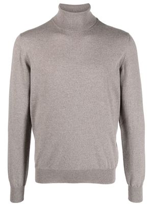 Tagliatore roll-neck wool jumper - Grey