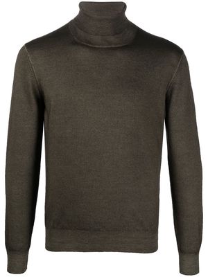 Tagliatore rollneck wool sweater - Green