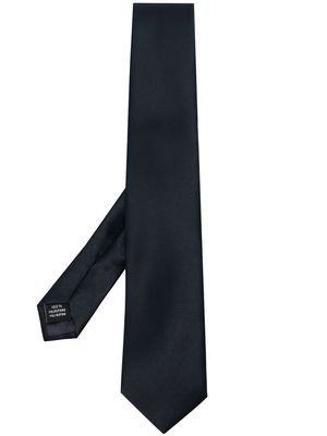Tagliatore satin-finish pointed tie - Blue