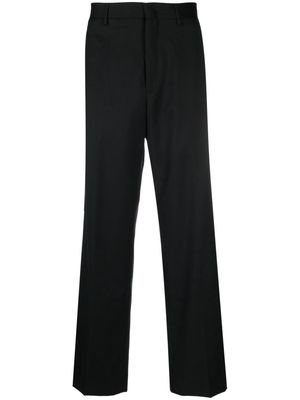 Tagliatore satin-trim tailored trousers - Black