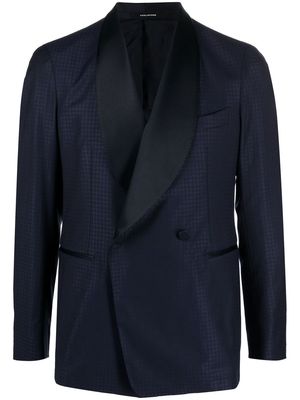 Tagliatore shawl-lapel dinner jacket - Blue