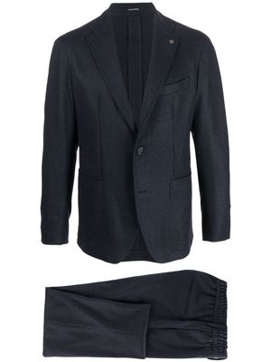 Tagliatore single-breasted cashmere suit - Blue