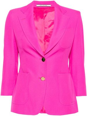 Tagliatore single-breasted crepe blazer - Pink