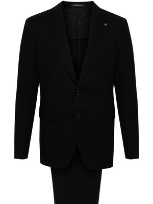 Tagliatore single-breasted crepe suit - Black