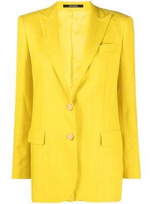 Tagliatore single-breasted peak-lapel blazer - Yellow