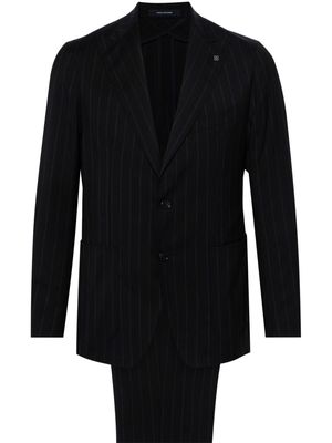 Tagliatore single-breasted pinstripe wool suit - Blue