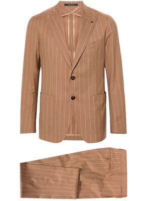 Tagliatore single-breasted striped suit - Brown